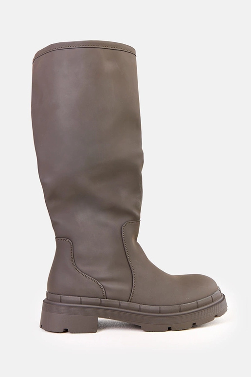 Zaļi matēti mākslīgās ādas gari...