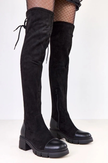 Melnas mākslīgās zamšas... 2