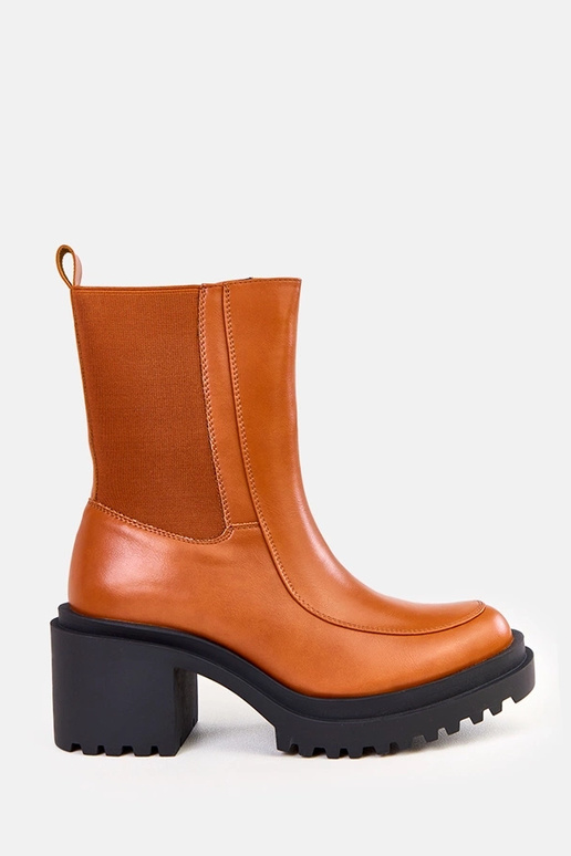 Brūni zābaki uz stabiņa ar elastīgu...