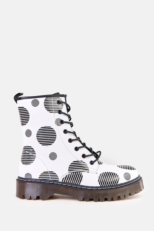 Baltie sieviešu trapera zābaki uz...