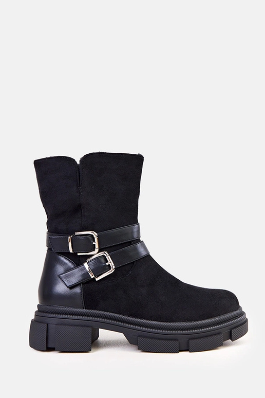 Melni siltie zābaki ar sprādzēm Lulisa