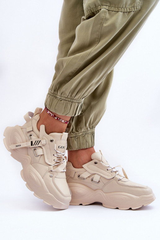 sporta apavi Sneakers modeļa apavi GOE MM2N4015 smilšu krāsas