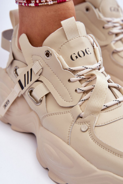 sporta apavi Sneakers modeļa apavi GOE MM2N4015 smilšu krāsas