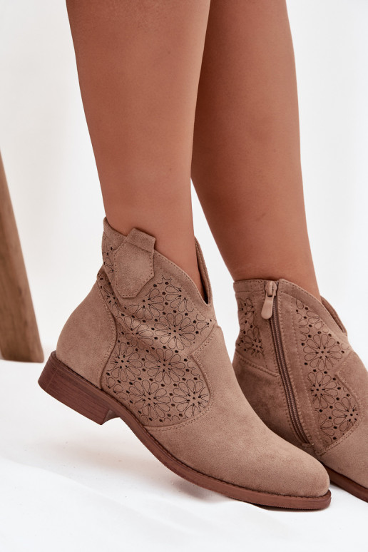 Sieviešu puszābaki ar platiem papēžiem S.Barski HY52-532 smilšu krāsas