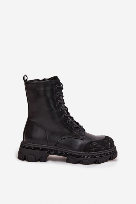 zābaki Sieviešu siltināti Ar Dekorāciju S.Barski HY42-982 melnas krāsas