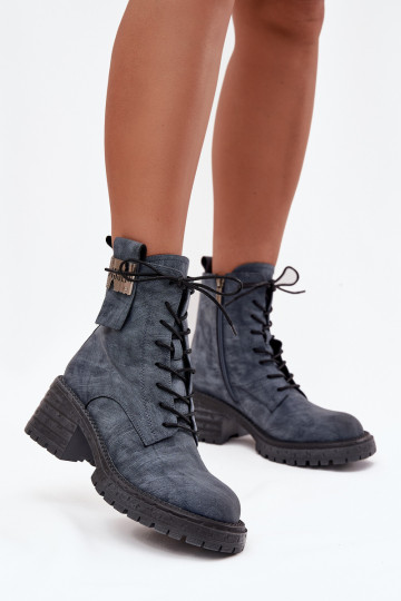 Āda zābaki Sieviešu Klockā Ar greznu Detalem Artiker 57C0212 Zilas krāsas 2