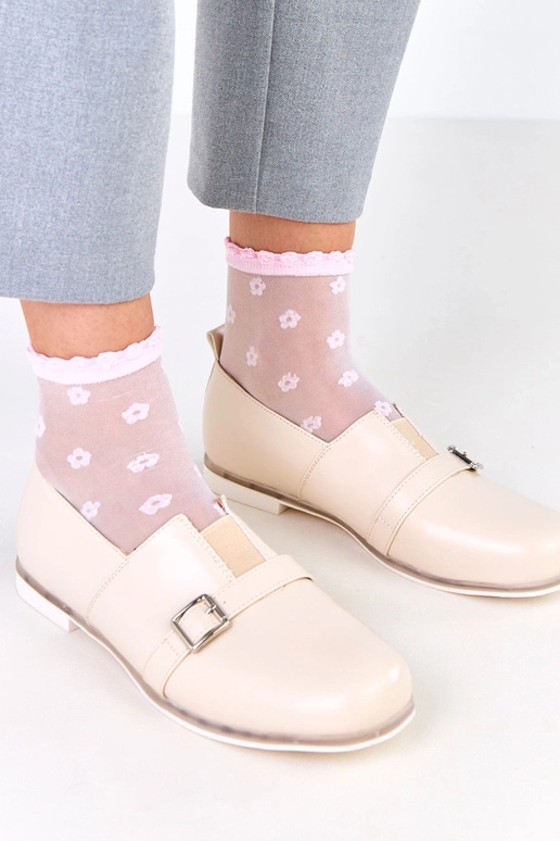 Smilšu krāsas sieviešu pussprādzītes...