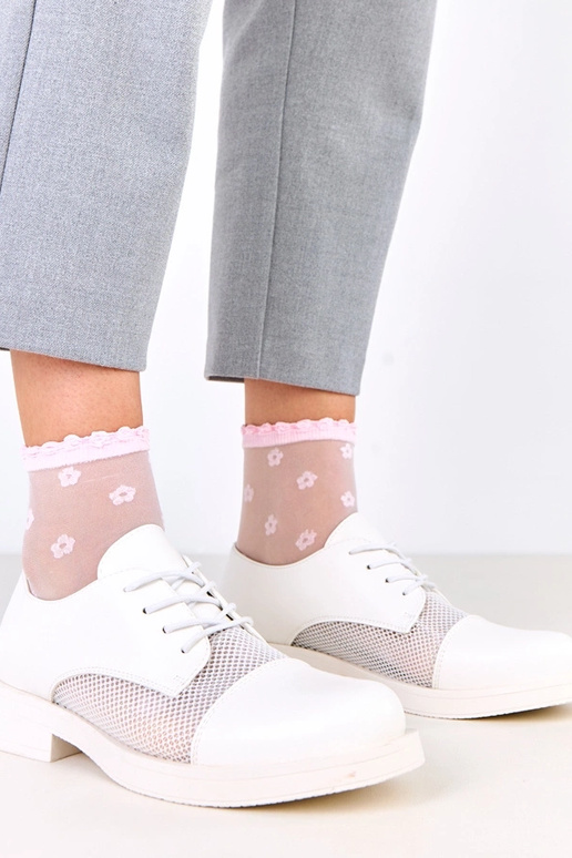 Balti sieviešu pussprādzītes ar tīklu...