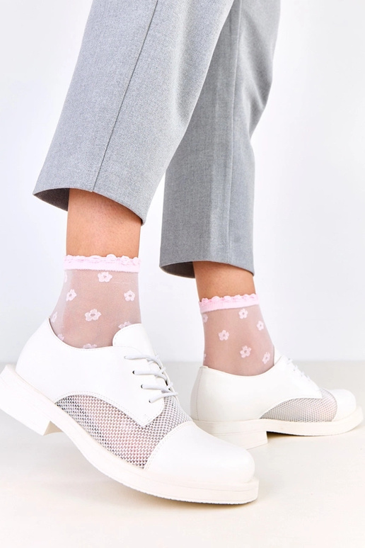 Balti sieviešu pussprādzītes ar tīklu...