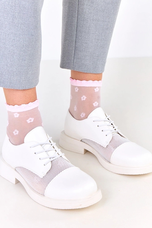 Balti sieviešu pussprādzītes ar tīklu...