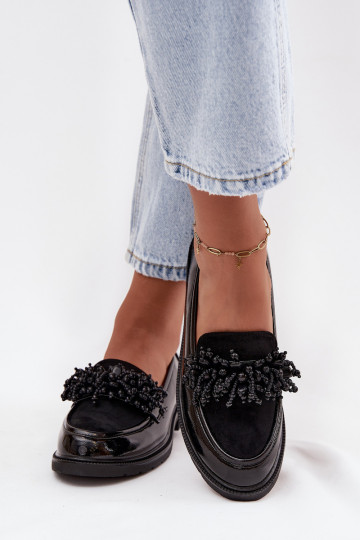 Sieviešu Mokasīni Laque S.Barski HY52-369B melnas krāsas 2