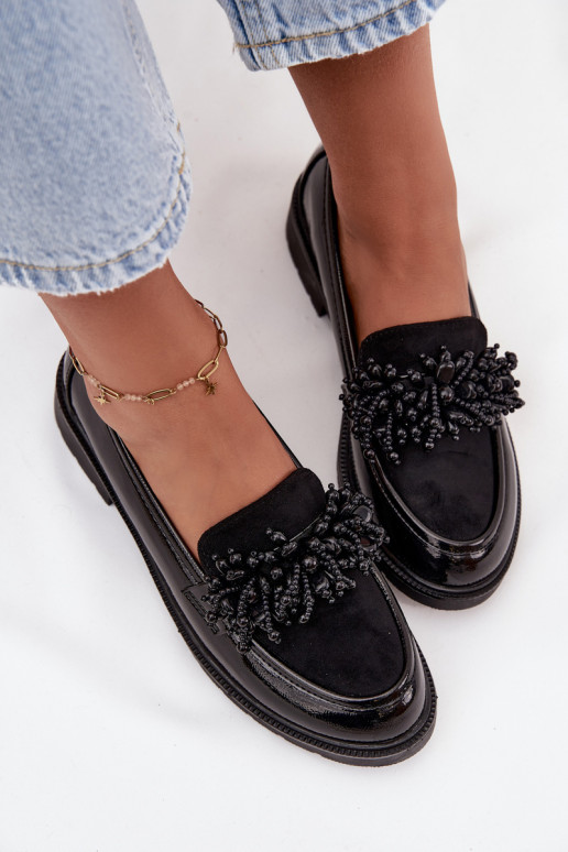 Sieviešu Mokasīni Laque S.Barski HY52-369B melnas krāsas