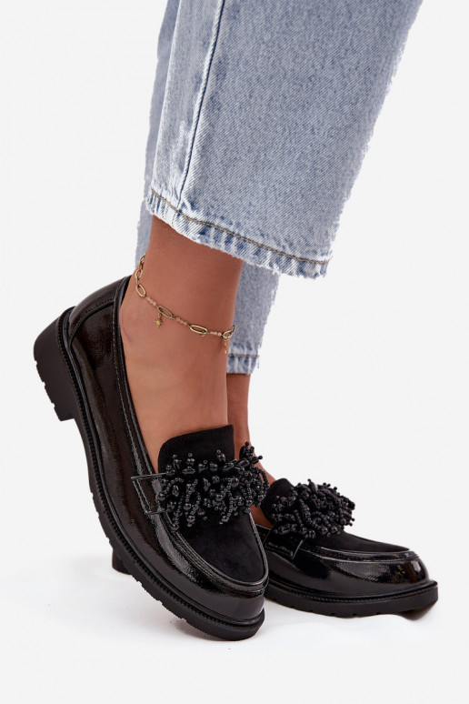 Sieviešu Mokasīni Laque S.Barski HY52-369B melnas krāsas