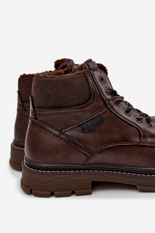 apavi Vīriešiem siltināti INrangler 20253034.IKU tumši brūnas krāsas