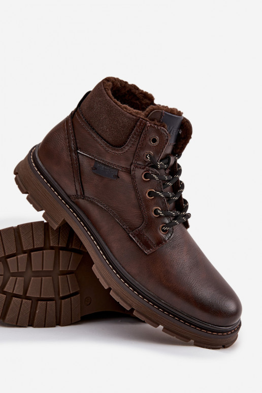 apavi Vīriešiem siltināti INrangler 20253034.IKU tumši brūnas krāsas