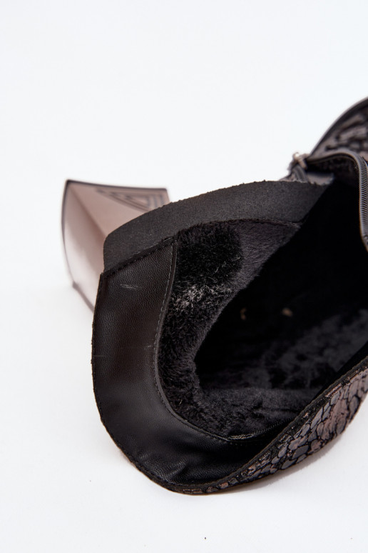 Āda Sieviešu puszābaki D&A CR52-679 melnas krāsas Āda Sieviešu puszābaki D&A CR52-679 melnas krāsas