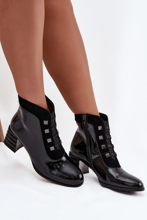 Āda Laque Sieviešu puszābaki D&A MR52-144 melnas krāsas