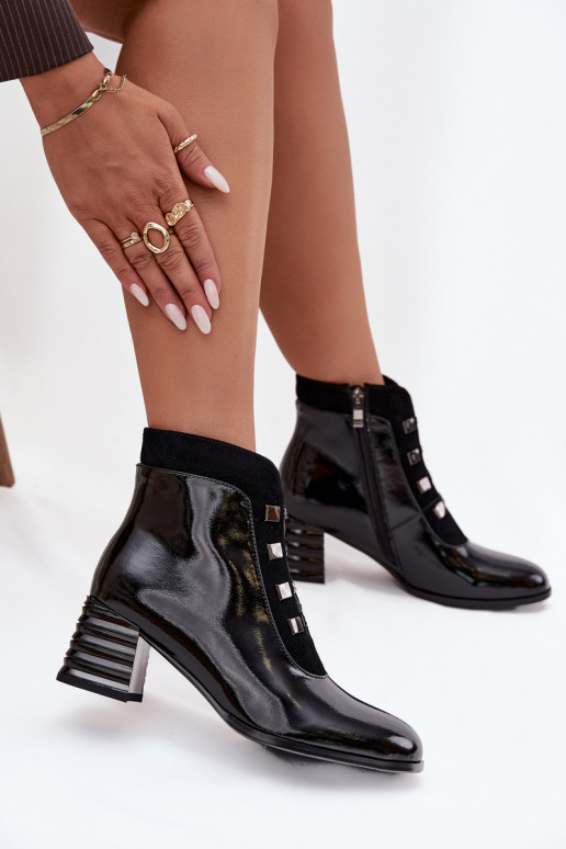 Āda Laque Sieviešu puszābaki D&A MR52-144 melnas krāsas