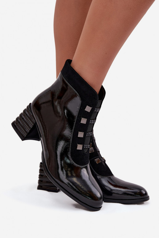 Āda Laque Sieviešu puszābaki D&A MR52-144 melnas krāsas