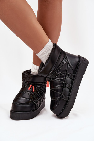 sniega apavi Sieviešu ar platformu D.Franklin DFSH370020 melnas krāsas