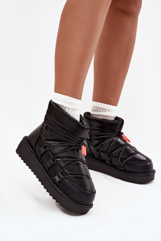 sniega apavi Sieviešu ar platformu D.Franklin DFSH370020 melnas krāsas