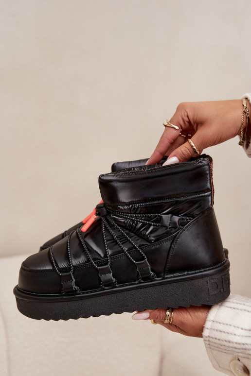 sniega apavi Sieviešu ar platformu D.Franklin DFSH370020 melnas krāsas