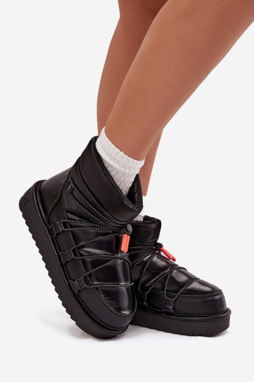 sniega apavi Sieviešu ar platformu D.Franklin DFSH370020 melnas krāsas