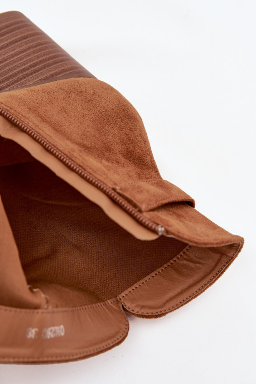 Sieviešu puszābaki ar bārkstīm brūnas krāsas Rosabella