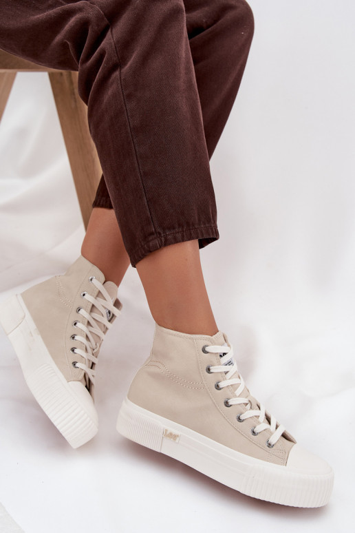 sieviešu puszābaki ar platformu LEE 50253002.35E ISLA INOMEN MID smilšu krāsas