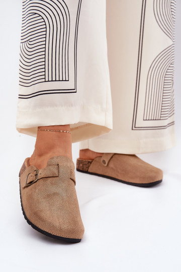 Čības Tukšas Sieviešu i ar platformu ar sprādzēm Haki krāsas Selio