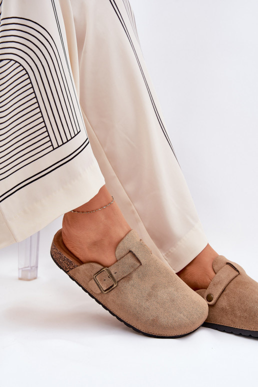 Čības Tukšas Sieviešu i ar platformu ar sprādzēm Haki krāsas Selio