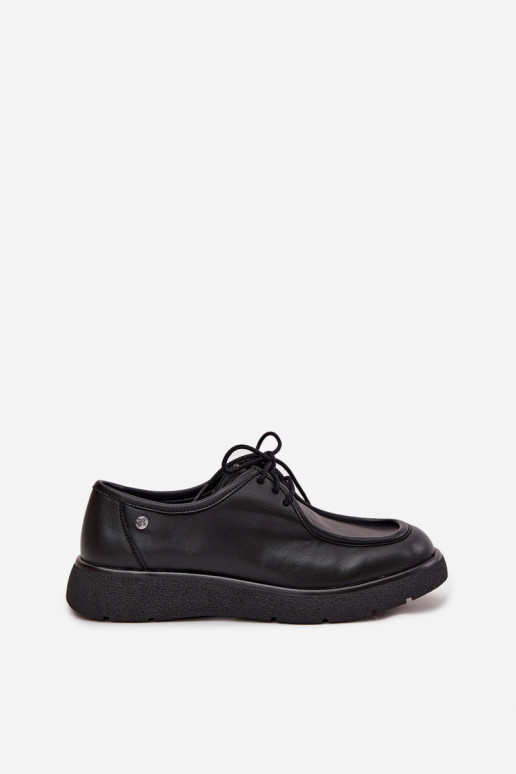 Āda apavi Sieviešu Tā irciejka K7189-01 melnas krāsas Āda apavi Sieviešu Tā irciejka K7189-01 melnas krāsas