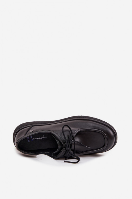 Āda apavi Sieviešu Tā irciejka K7189-01 melnas krāsas Āda apavi Sieviešu Tā irciejka K7189-01 melnas krāsas