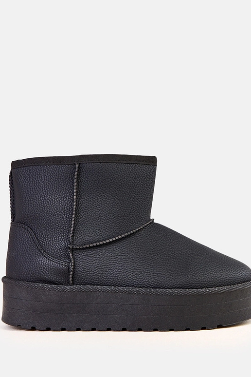 Melnas zemas sniega zābaciņas ar...