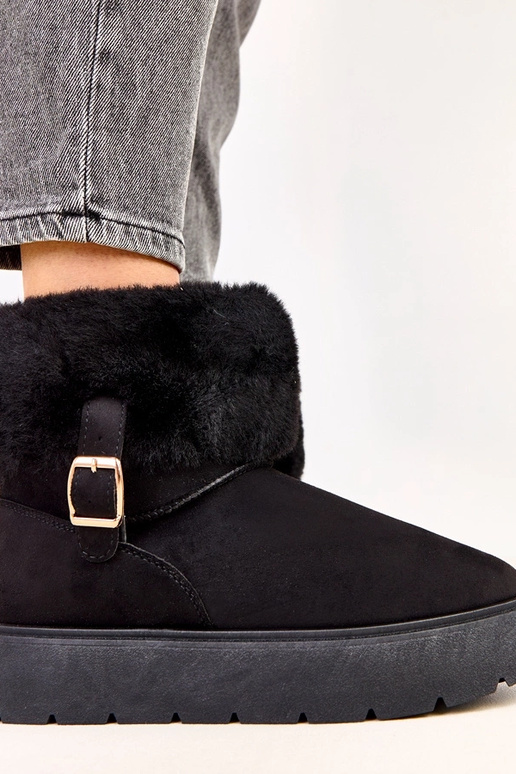 Melnas sniega zābaciņas ar platformu,...