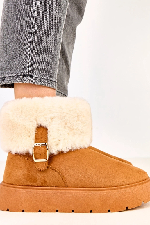 Brūnas sniega zābaciņas ar platformu,...