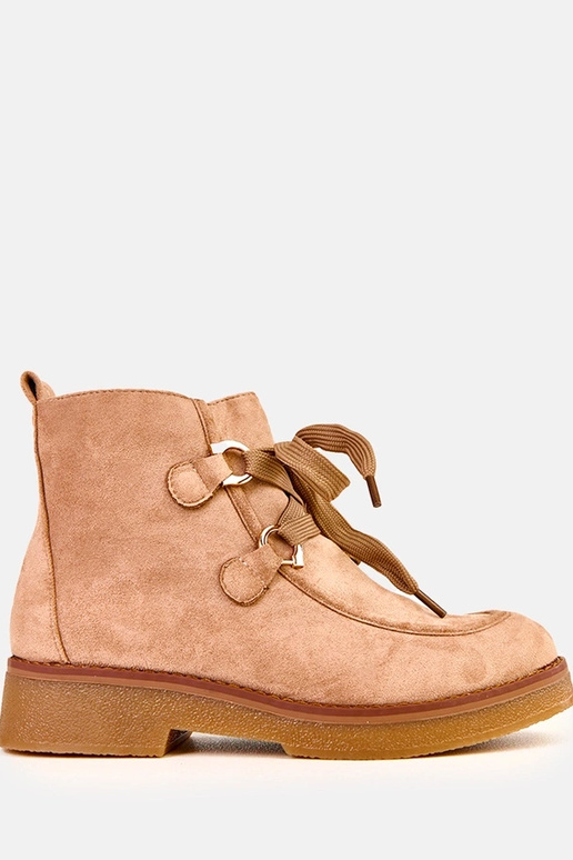 Smilšu krāsas siltas zābaciņas ar...