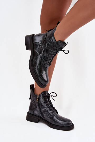 Laque Āda Sieviešu puszābaki Klockā D&A LZ52-954 tumši zilas krāsas