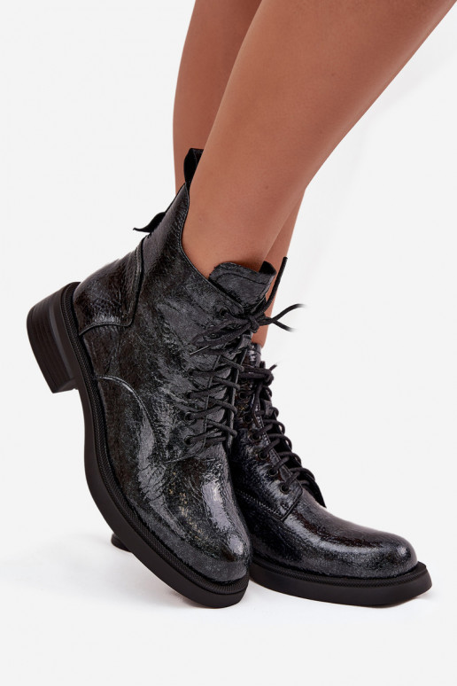 Laque Āda Sieviešu puszābaki Klockā D&A LZ52-954 tumši zilas krāsas