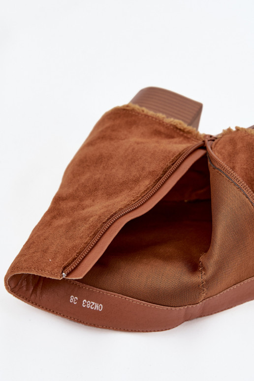 Sieviešu puszābakiINyIniniętą CholeInką brūnas krāsas Idalia