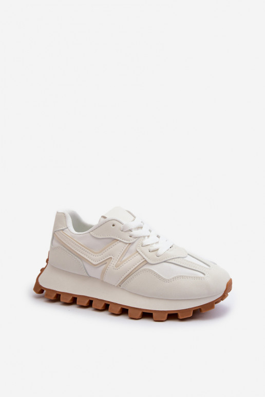 Sneakers modeļa apavi sporta apavi Sieviešu baltas krāsas Kalelia