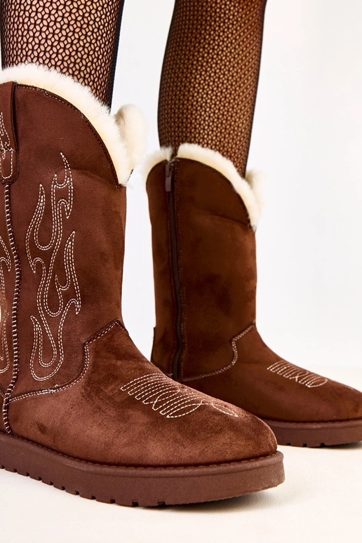 Darena brūni sniega zābaki ar...