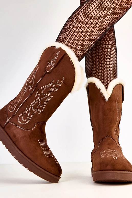 Darena brūni sniega zābaki ar...