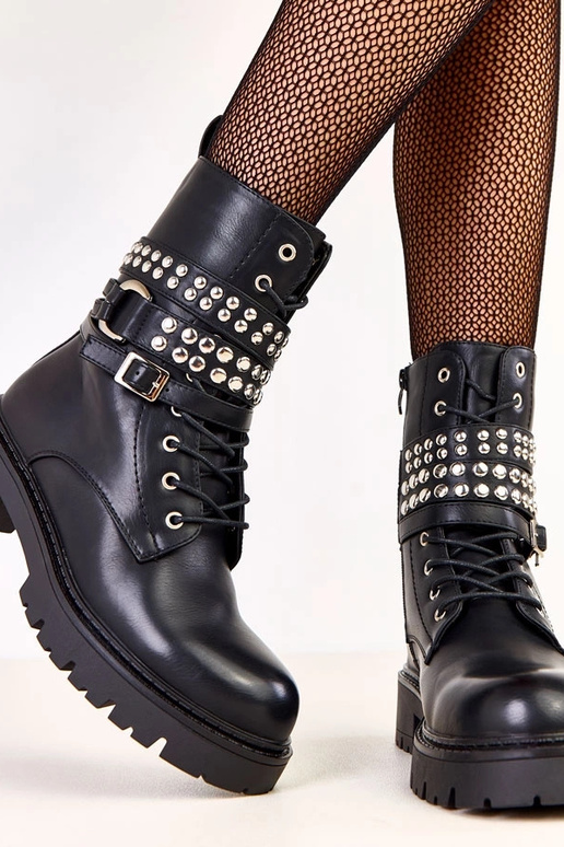 Melnas sieviešu pārgājienu apavi ar...