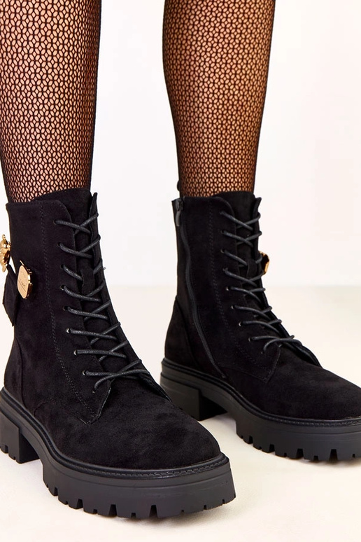 Melnas sieviešu pārgājienu apavi ar...