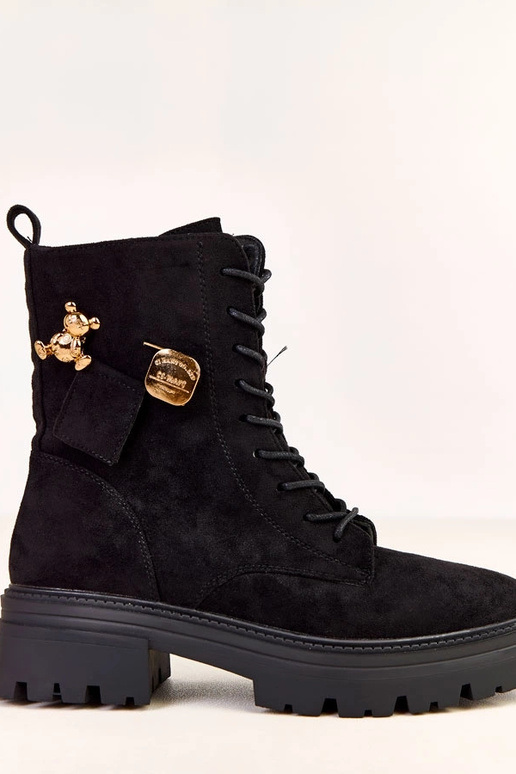 Melnas sieviešu pārgājienu apavi ar...