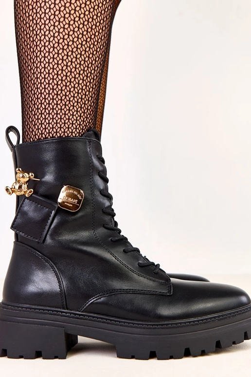 Melnas sieviešu pārgājienu apavi ar...