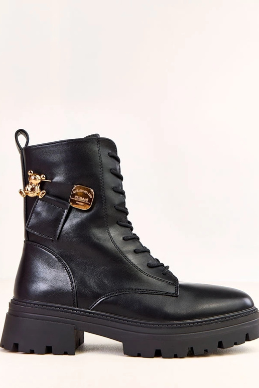 Melnas sieviešu pārgājienu apavi ar...