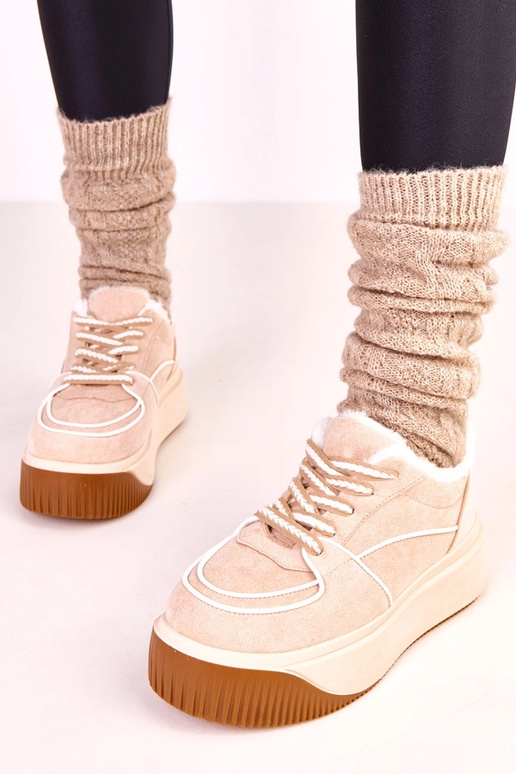 Smilškrāsas siltas sporta apavi uz...