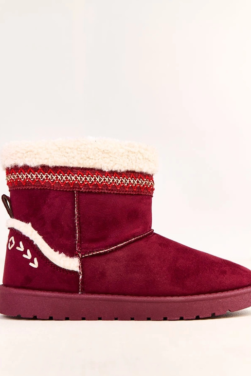 Bordo zemi sniega zābaki ar izšuvumu...